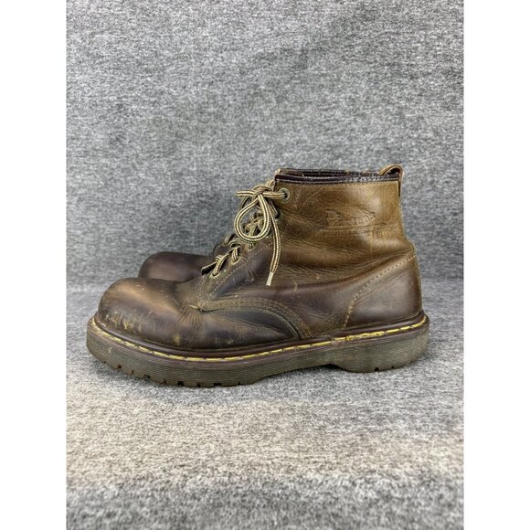 ✅VTG Y2K Doc Dr Martens Brown Leather Boots Mens 12 Crazy Horse *SEE MEASUREMENT - Picture 11 of 13